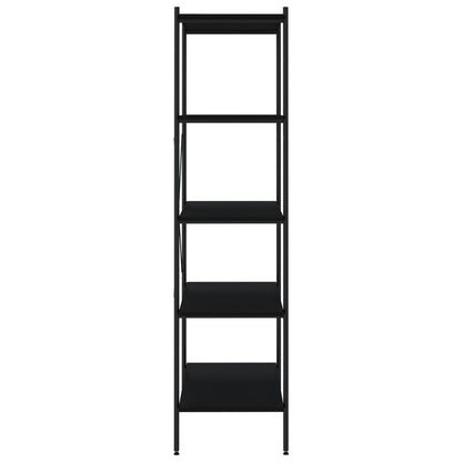Scaffale con 5 Mensole Nero 80x40x163 cm
