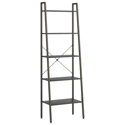 Scaffale Autoportante con 5 Ripiani Nero 56x35x174 cm