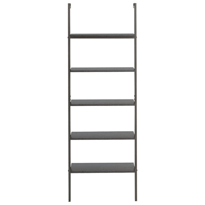 Scaffale Pendente a 5 Livelli Nero 64x35x185 cm