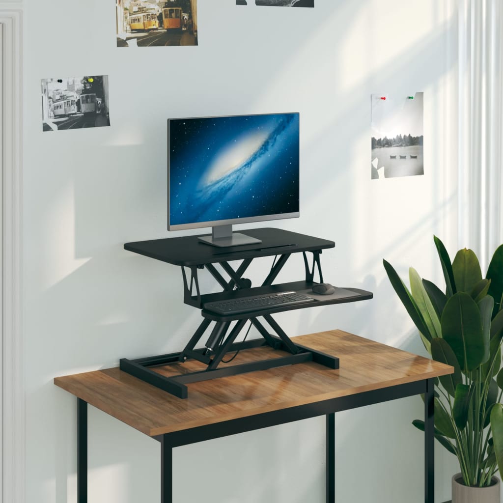 Banco da Lavoro Regolabile 60x40x(13-41,5)cm in Acciaio e Legno