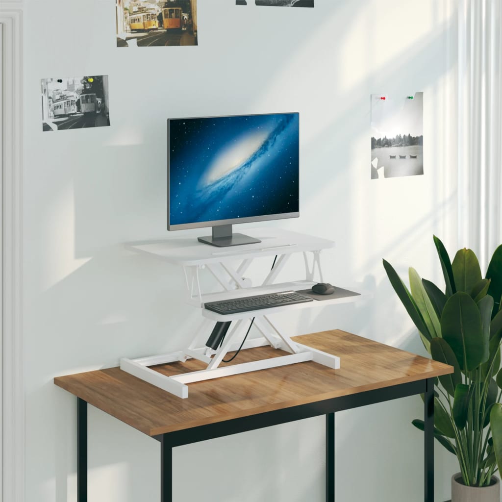 Banco da Lavoro Regolabile 60x40x(13-41,5)cm in Acciaio e Legno