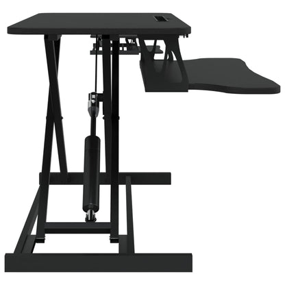 Banco da Lavoro Regolabile 90x40x(13-50) cm in Acciaio e Legno