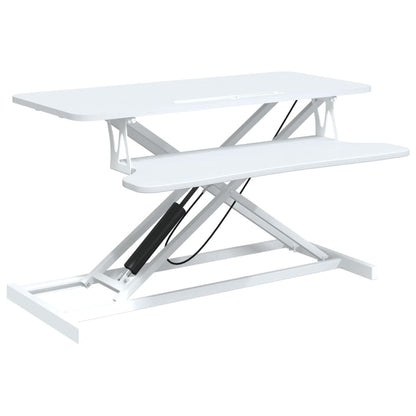 Banco da Lavoro Regolabile 90x40x(13-50) cm in Acciaio e Legno