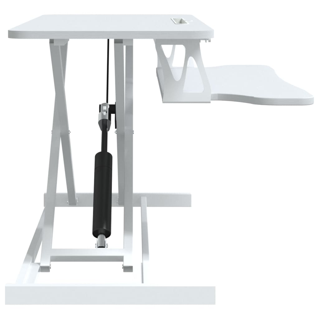 Banco da Lavoro Regolabile 90x40x(13-50) cm in Acciaio e Legno
