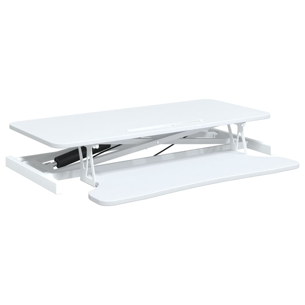 Banco da Lavoro Regolabile 90x40x(13-50) cm in Acciaio e Legno