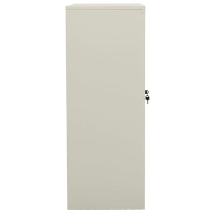Armadio per Ufficio Grigio Chiaro 90x40x105 cm in Acciaio