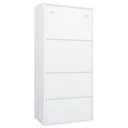 Armadio Bianco 80x50x180 cm in Acciaio