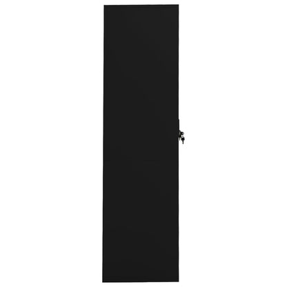 Armadio Nero 80x50x180 cm in Acciaio