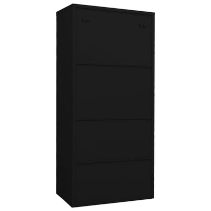 Armadio Nero 80x50x180 cm in Acciaio