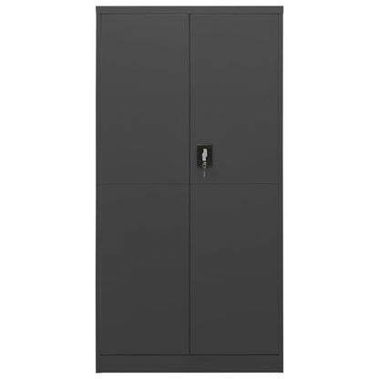 Armadio con Ripiani Antracite 90x40x180 cm in Acciaio
