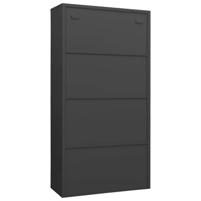 Armadio con Ripiani Antracite 90x40x180 cm in Acciaio