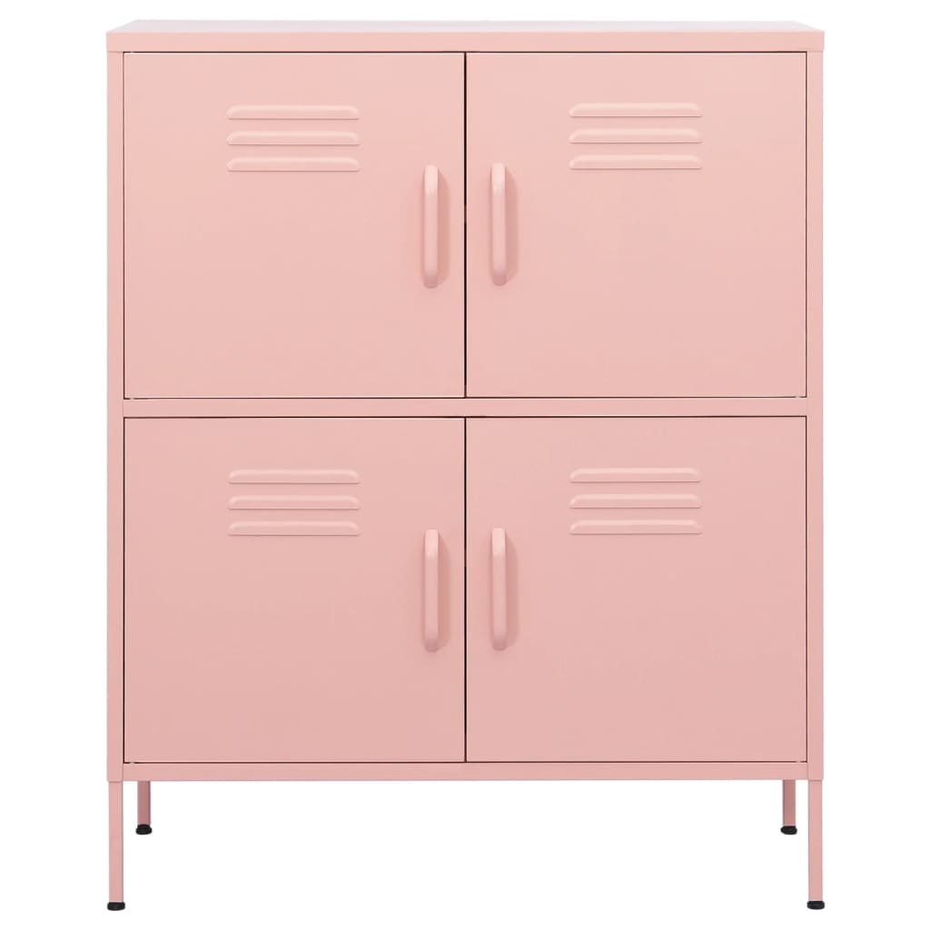 Armadietto Rosa 80x35x101,5 cm in Acciaio