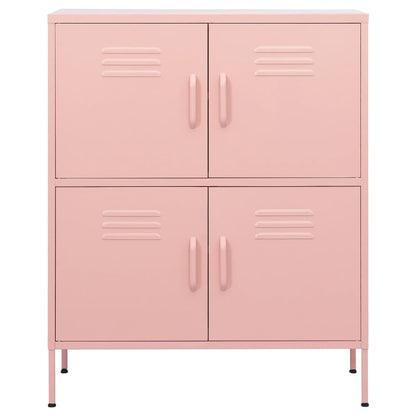 Armadietto Rosa 80x35x101,5 cm in Acciaio