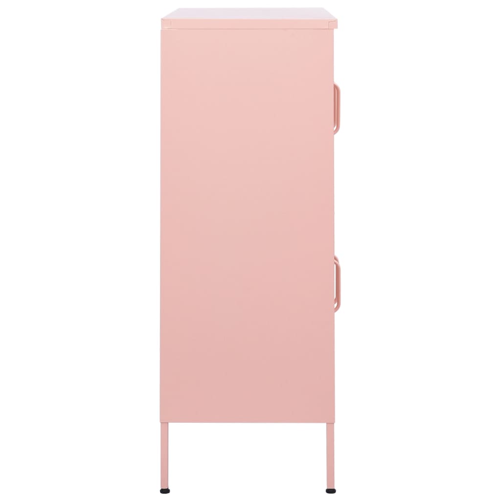 Armadietto Rosa 80x35x101,5 cm in Acciaio
