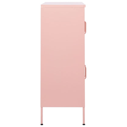 Armadietto Rosa 80x35x101,5 cm in Acciaio