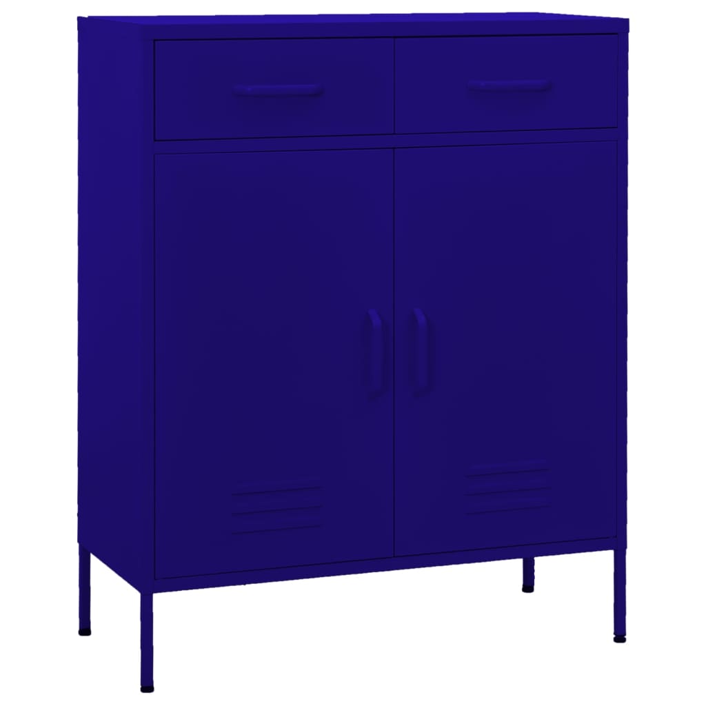 Armadietto Blu Marino 80x35x101,5 cm in Acciaio