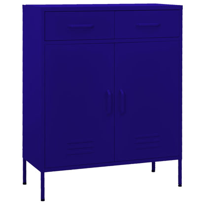 Armadietto Blu Marino 80x35x101,5 cm in Acciaio