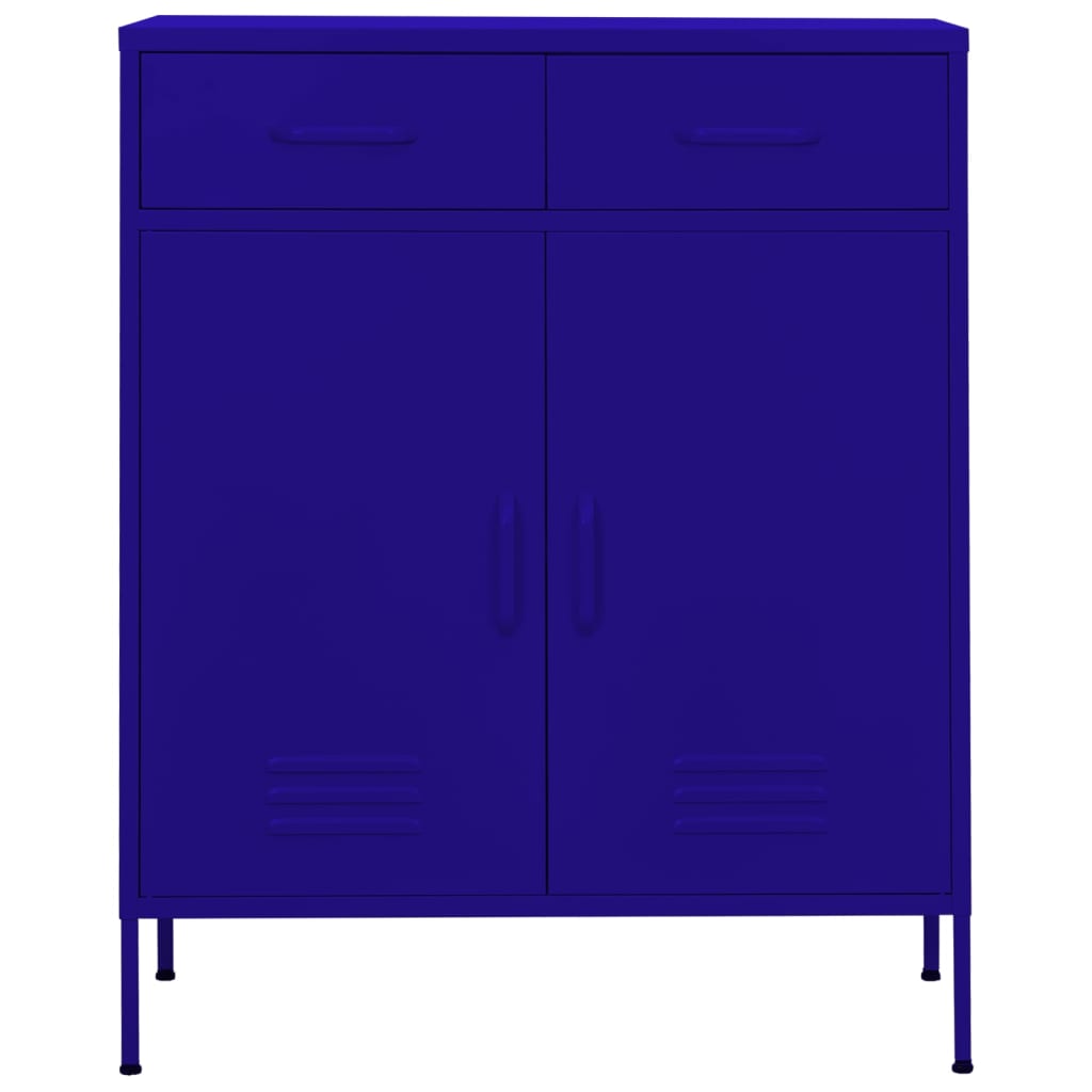 Armadietto Blu Marino 80x35x101,5 cm in Acciaio