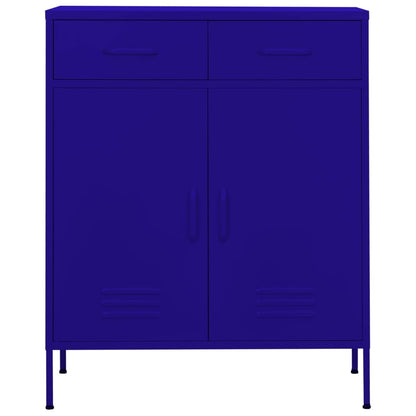 Armadietto Blu Marino 80x35x101,5 cm in Acciaio