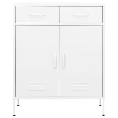 Armadietto Bianco 80x35x101,5 cm in Acciaio