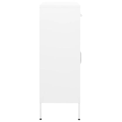 Armadietto Bianco 80x35x101,5 cm in Acciaio