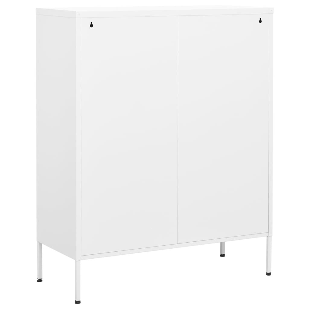 Armadietto Bianco 80x35x101,5 cm in Acciaio