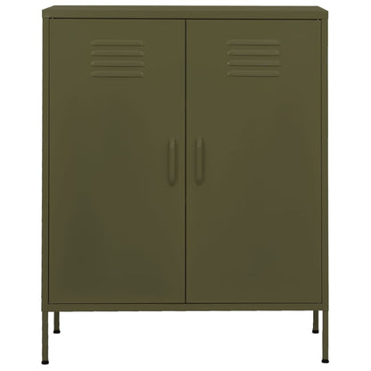 Armadietto Verde Oliva 80x35x101,5 cm in Acciaio
