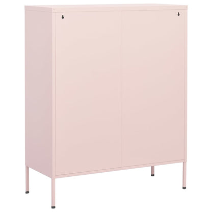Armadietto Rosa 80x35x101,5 cm in Acciaio