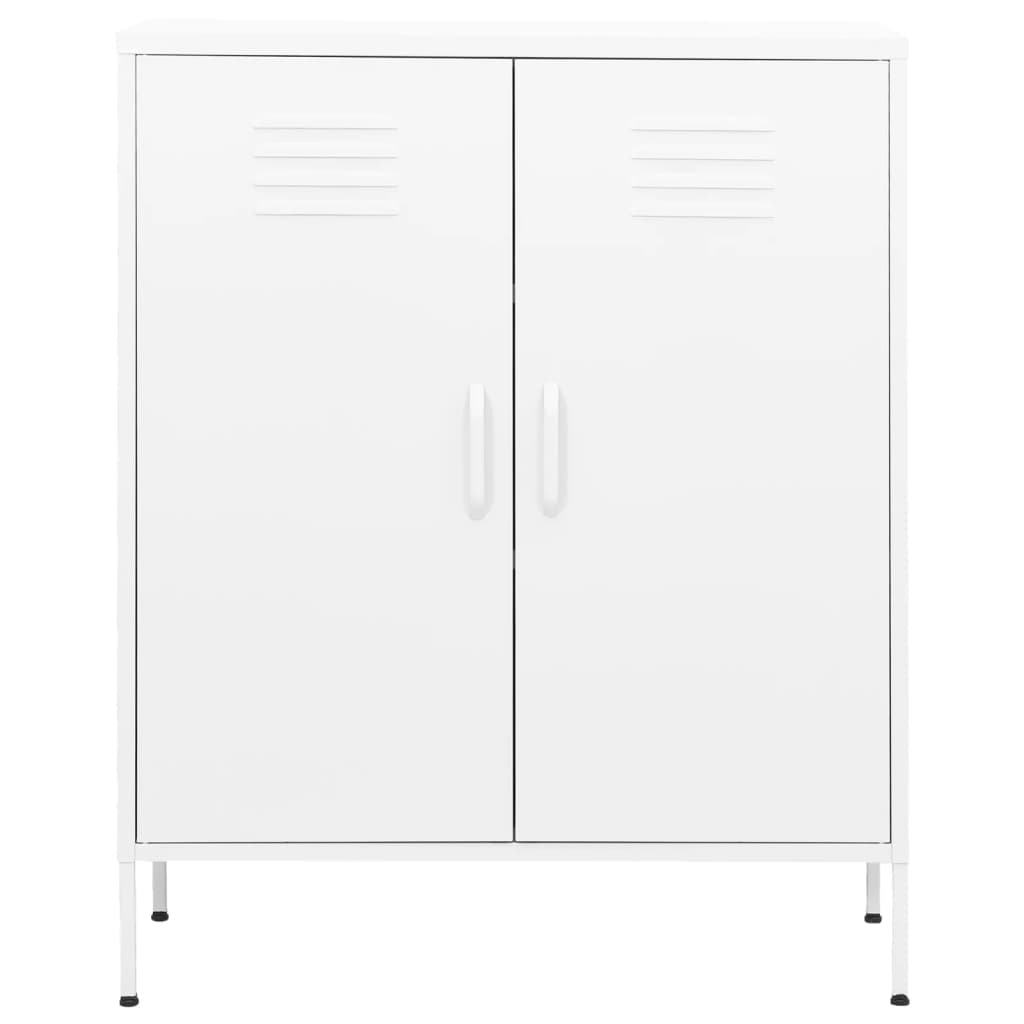 Armadietto Bianco 80x35x101,5 cm in Acciaio