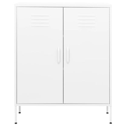 Armadietto Bianco 80x35x101,5 cm in Acciaio