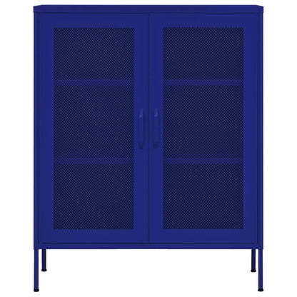 Armadietto Blu Marino 80x35x101,5 cm in Acciaio