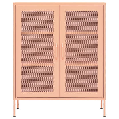 Armadietto Rosa 80x35x101,5 cm in Acciaio