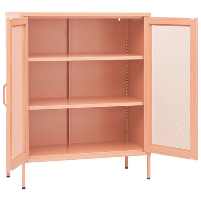 Armadietto Rosa 80x35x101,5 cm in Acciaio