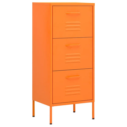 Armadietto Arancione 42,5x35x101,5 cm in Acciaio