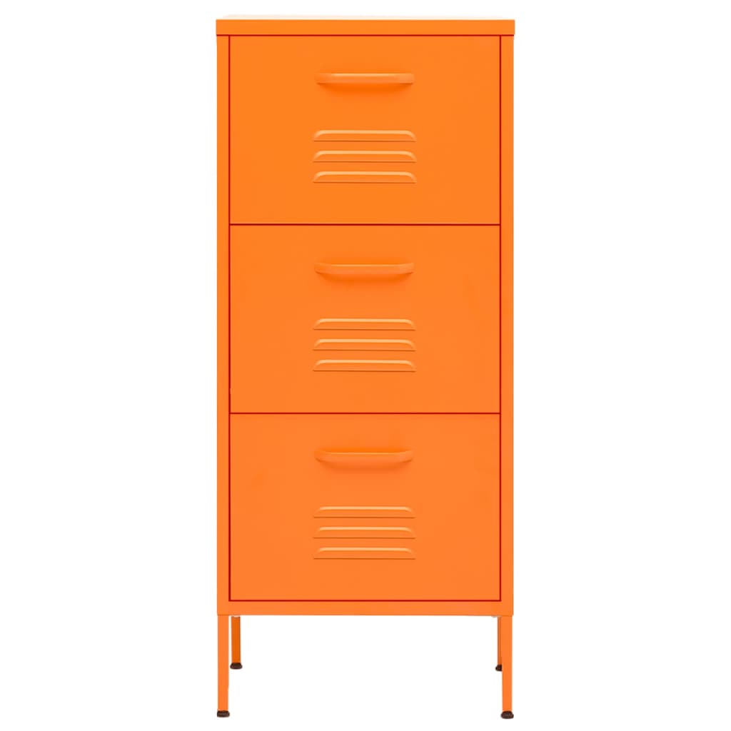 Armadietto Arancione 42,5x35x101,5 cm in Acciaio