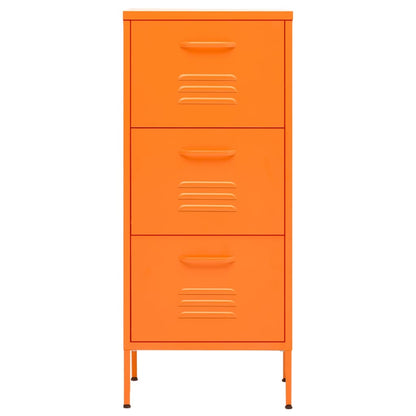 Armadietto Arancione 42,5x35x101,5 cm in Acciaio
