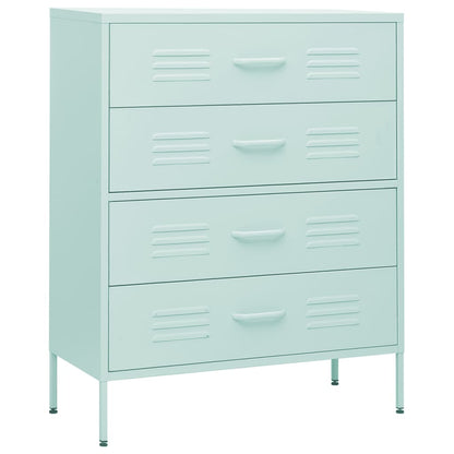 Cassettiera Menta 80x35x101,5 cm in Acciaio