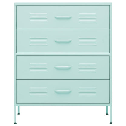 Cassettiera Menta 80x35x101,5 cm in Acciaio
