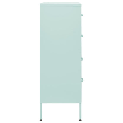 Cassettiera Menta 80x35x101,5 cm in Acciaio