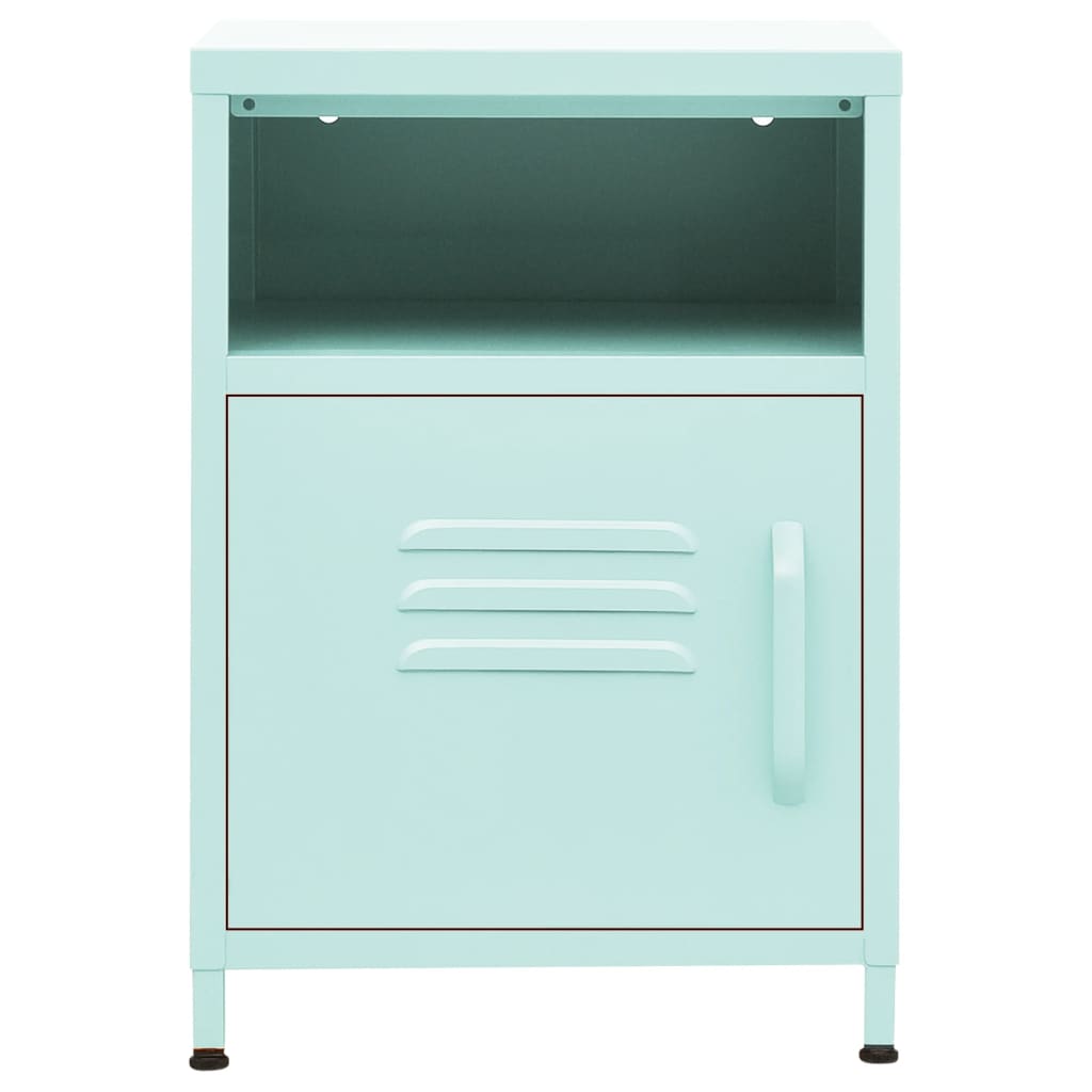 Comodino Menta 35x35x51 cm in Acciaio