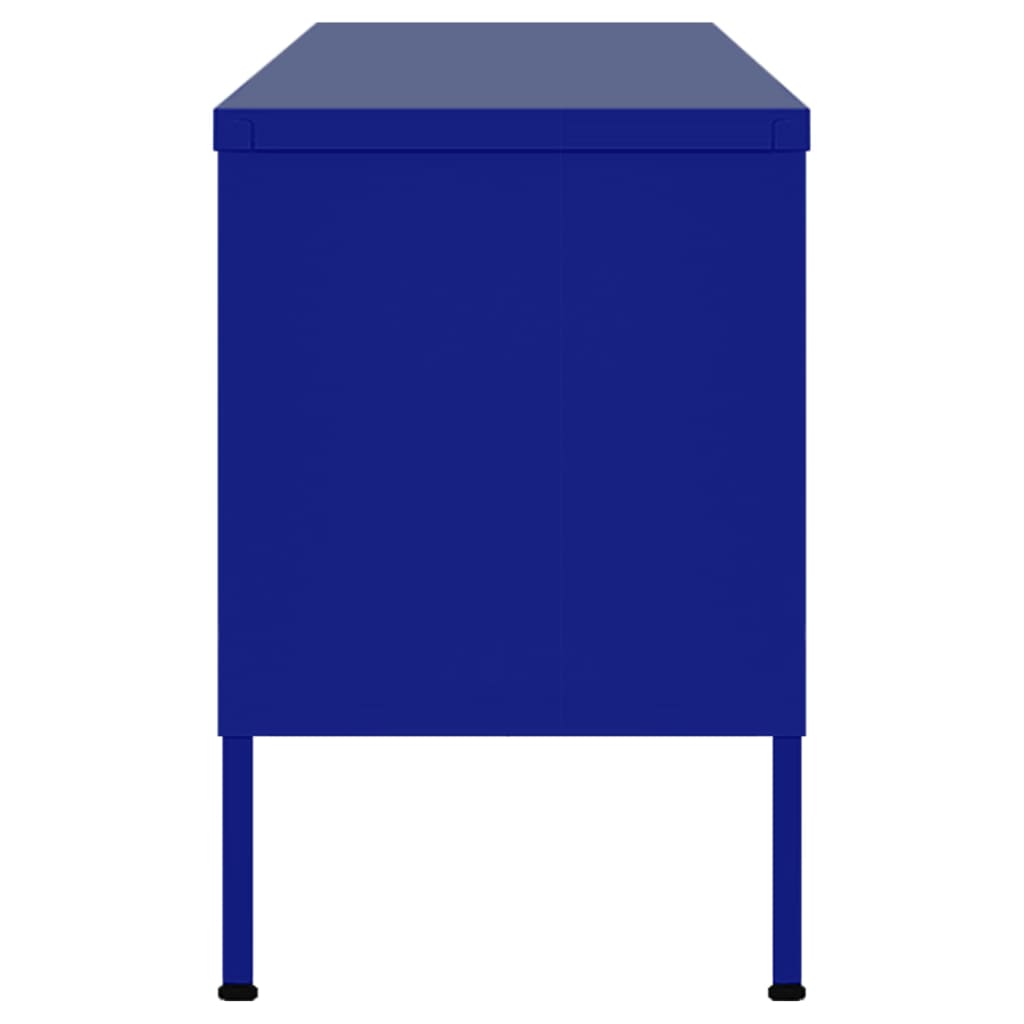 Mobile TV Blu Marino 105x35x50 cm in Acciaio
