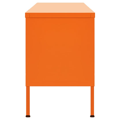 Mobile TV Arancione 105x35x50 cm in Acciaio