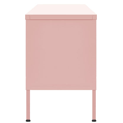 Mobile TV Rosa 105x35x50 cm in Acciaio