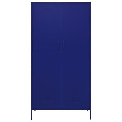 Armadio Blu Marino 90x50x180 cm in Acciaio
