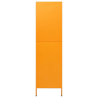 Armadio Giallo Senape 90x50x180 cm in Acciaio