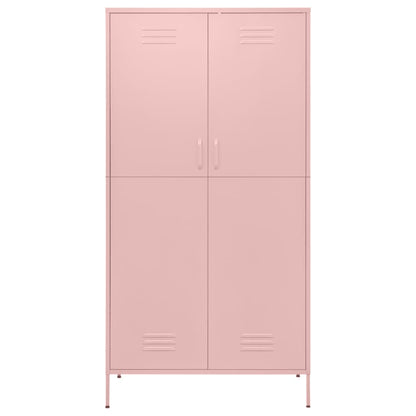 Armadio Rosa 90x50x180 cm in Acciaio