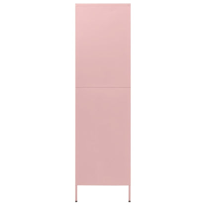 Armadio Rosa 90x50x180 cm in Acciaio