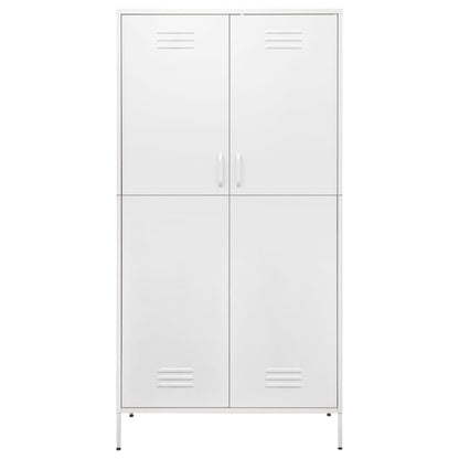 Armadio Bianco 90x50x180 cm in Acciaio