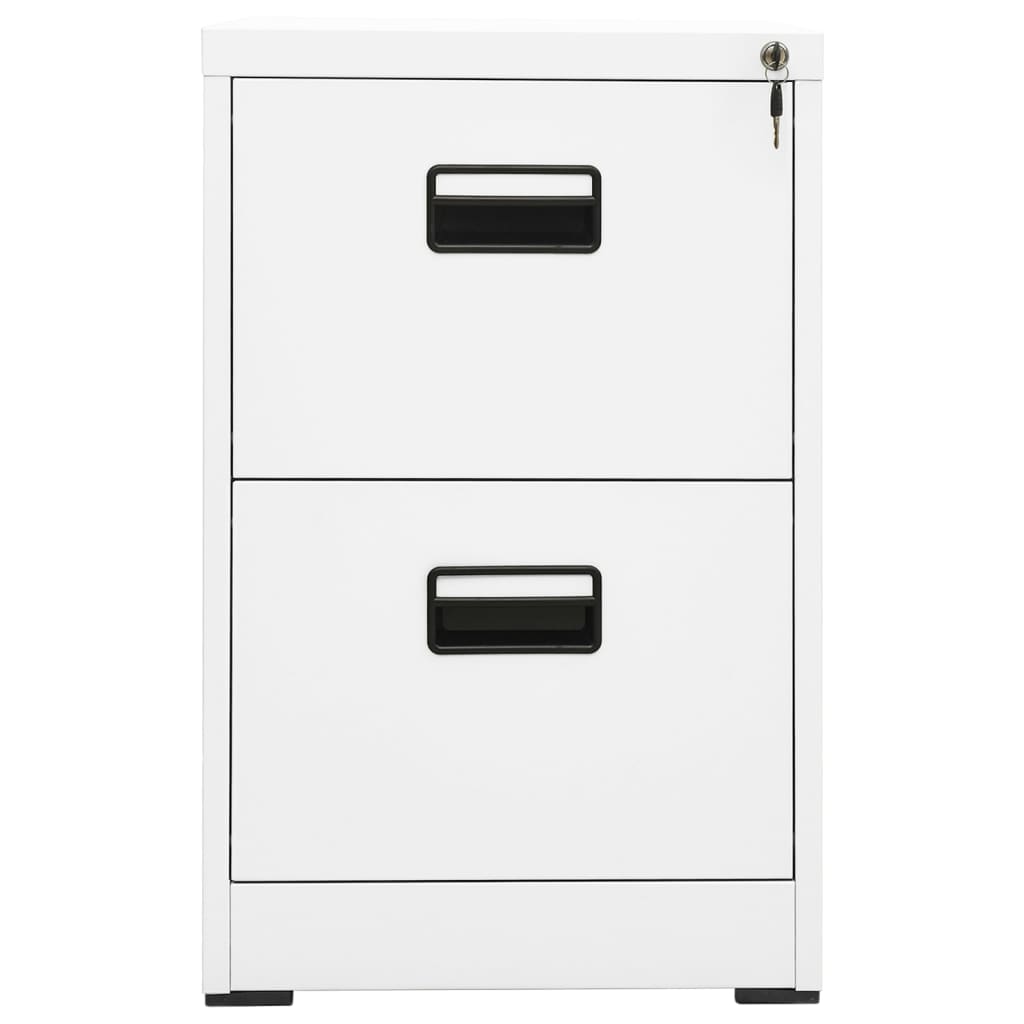 Schedario Bianco 46x62x72,5 cm in Acciaio
