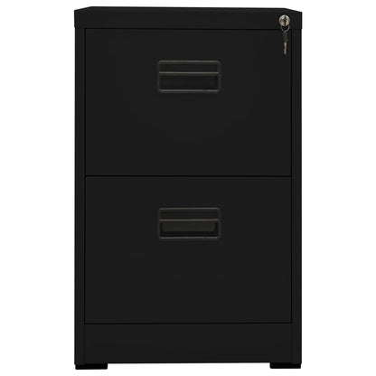 Schedario Nero 46x62x72,5 cm in Acciaio